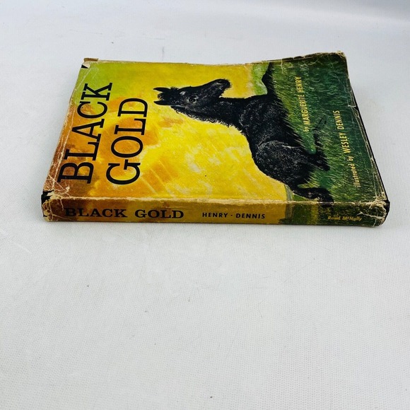 Vintage‎ Black Gold Marguerite Henry 1957 A First Edition Hardcover Dust Jacket - Picture 4 of 8
